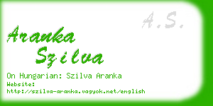 aranka szilva business card